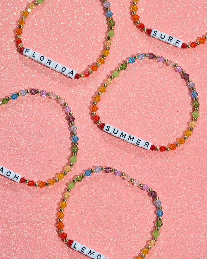 DoDoBeads 700 Pcs Small Letter Beads, 5×5mm Tiny Square Letter Beads - Image 4