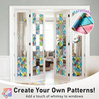 Sunbaby Window Privacy Film Stained Glass Decorative Rainbow Window Cling - Image 7