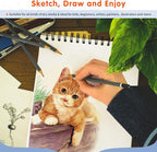 FIXSMITH 9"X12" Sketch Book | 80 Sheets Sketchbook | Top Spiral Bound Artist - Image 6