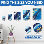 FIXSMITH 21 Pack Stretched Canvases, Round Canvas 12x12, 100% Cotton, Primed - Image 7