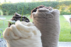 Chunky arm Yarn 8 lb XXL Natural Color un-Dyed Wool roving arm Knit Projects - Image 8