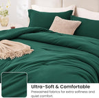 Love's cabin Dark Green King Size Comforter Set, 3-Piece Prewashed Bed Set - Image 4