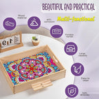 EWJRNSF Diamond Art Kits for Adults Wooden Serving Trays - Image 4