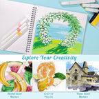 50 Sheets Marker Paper Pad, 8.3×8.9 Inch Bleedproof Art Sketch Pad, 73lb/120gsm - Image 5