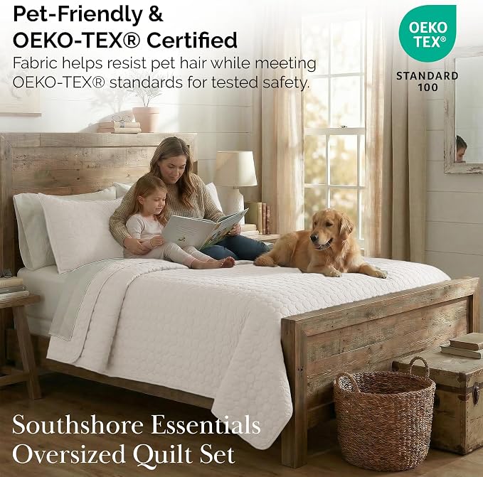 Southshore Fine Living, Inc. Quilted Summer Comforter, Queen Size Bedding Set - Image 7