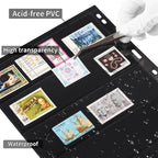 10 Sheets 20 Pages Postage Stamp Album Pages, 5 Pockets 7.7X 1.97in Stamp - Image 5