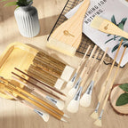 Pottery Glaze Brushes, Different Shape Wool Soft Bristle - Image 4