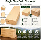 4 Pcs Unfinished Wood Blocks, Wood Carving Blocks - Image 3