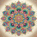 OJTOYART Mandala Flower Special Shaped Diamond Art Kits by Unknown