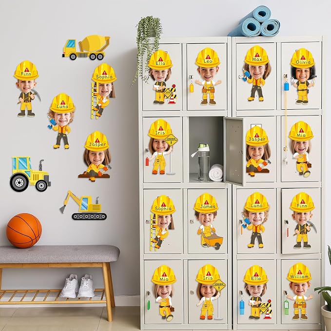 60pcs Construct Theme Cutouts Construction Helmet Bulletin Board Decorations - Image 6