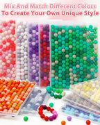 FIVEIZERO 160PCS 15mm Round Silicone Beads, Wear-resistant, Easy-clean - Image 6