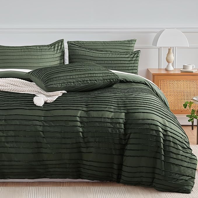 NEXHOME PRO Duvet Cover King, 3 Pieces Boho Tufted Duvet Cover Set, Soft and by NEXHOMEPRO