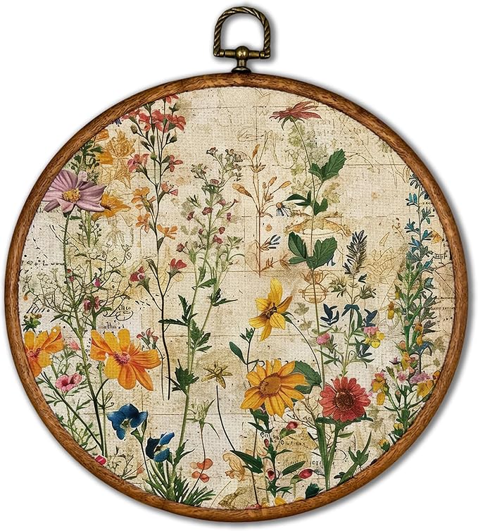 KSDUT Boho Flower Floral Wall Decor Art by KSDUT