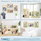 Icona Bay 4x6 Picture Frames, 6 Pack, Contemporary, Inspirations | These Icona - Image 4