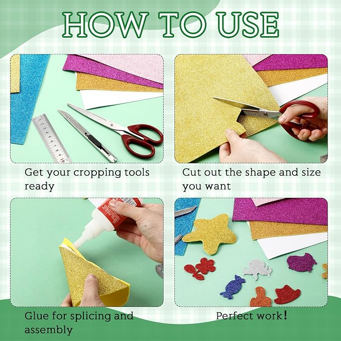 Fainne 8 Pcs Craft Foam Sheet Roll - Image 4