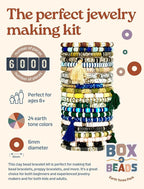 Box-O-Beads Earth Tones Clay Beads Bracelet Making Kit – 6, 000 Pieces Premium - Image 2