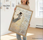 YOXORDQ Framed-Footprints in The Sand Poem Canvas Wall art, 16x24in | Jesus - Image 7