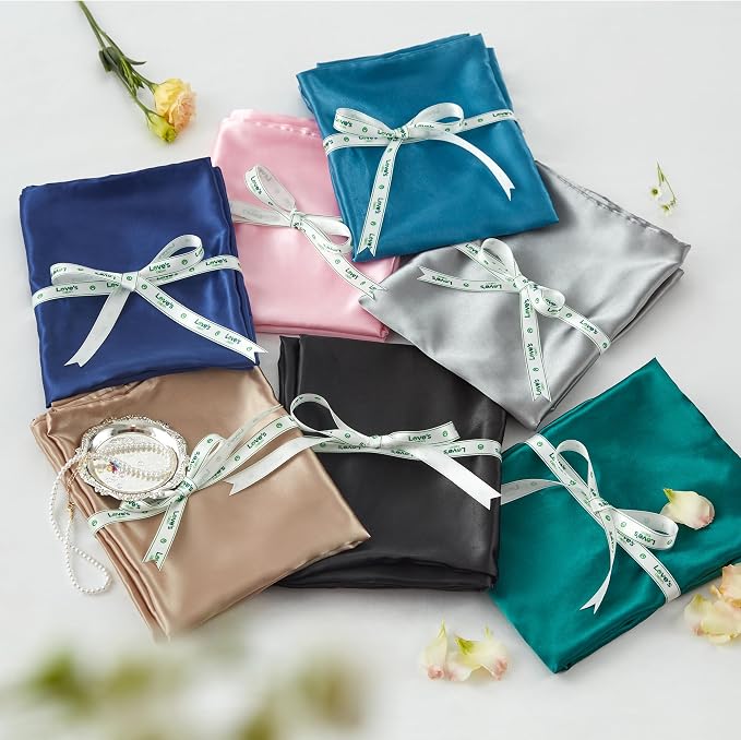Love's cabin Satin Pillowcase Set of 2 Queen Size 20x30, Cooling Pillow Covers - Image 6