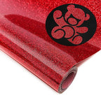 DUEUIOE Red Glitter HTV Heat Transfer Vinyl Roll by Unknown