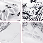 20/40 Pcs White Bandanas for Tie Dye DIY Blank Cotton Bandanas Plain - Image 4