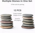 ROCART 36 PCS Large 3.35-4.15" Smooth Natural River Rocks - Image 5