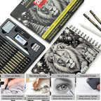 MARTCOLOR Drawing Sketching Pencil Set, 20 Pieces, Graphite Pencils, Charcoal - Image 4