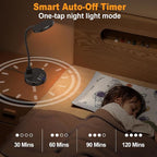 15W LED Desk Lamp with USB Charging Ports, Dimmable Table Lamp with 3 Color - Image 8
