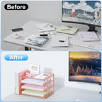 Spacrea Desk Organizers and Accessories, Paper Organizer - Image 2