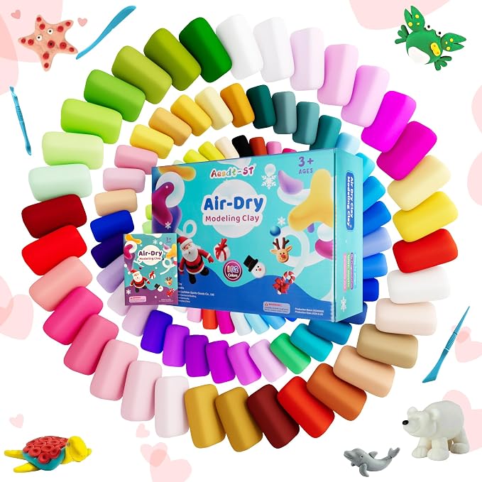 Aestd-ST Air Dry Clay 102 Colors, Modeling Clay - Image 2