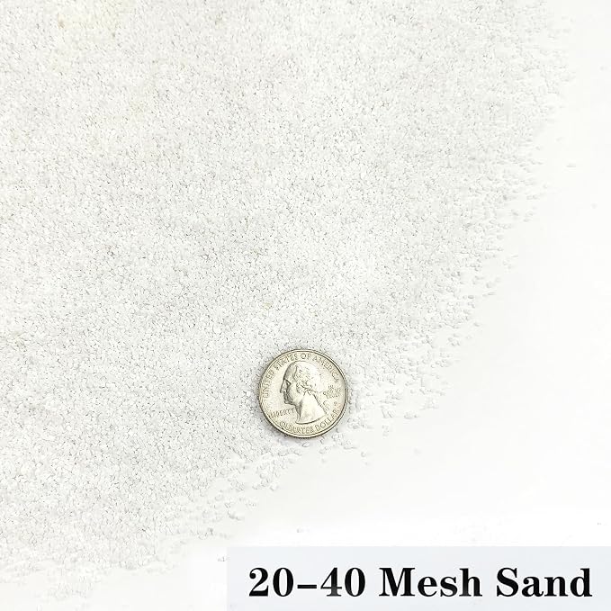 YISZM Aquarium Sand, 5lbs White Fish Tank Sand, Aquarium Gravel Substrate - Image 2