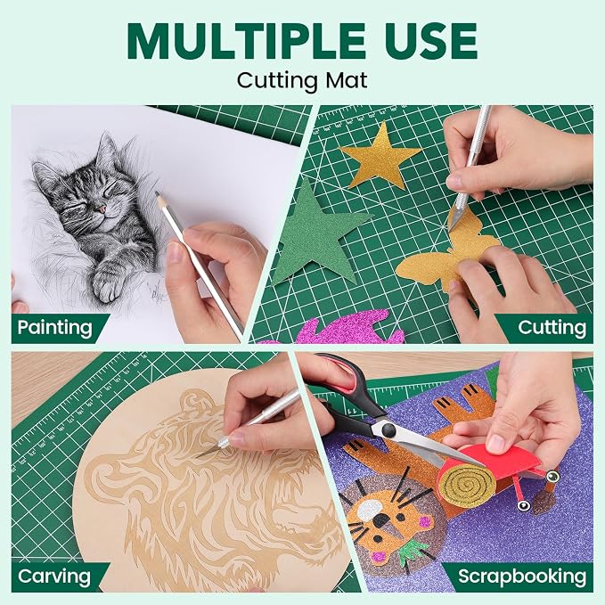 Large Cutting Mat 24"x36", 1 Pack Double-Sided 5-Ply Self Healing Sewing - Image 6