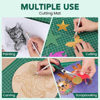 Large Cutting Mat 24"x36", 1 Pack Double-Sided 5-Ply Self Healing Sewing - Image 6