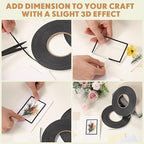 Tatuo 2 Rolls Double Sided Foam Tape PE Foam Tape Sponge Soft Mounting Adhesive - Image 5