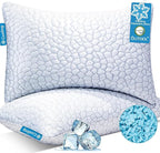 QUTOOL Cooling Pillow for Sleeping, CertiPUR-US Shredded Memory Foam King by QUTOOL