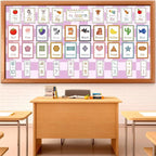 Purple Checked Bulletin Board Paper Roll Retro Pastel Purple Bulletin Board - Image 3