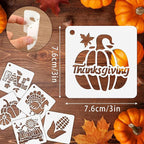 Augshy 56Pack Fall Stencils for Painting on Wood Crafts Thanksgiving Decor | - Image 2