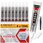 8 PCS 15ml B7000 Glue Clear by INSOIA