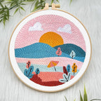 ERKOON Punch Needle Kit Adults Beginners, DIY Easy Landscapes Embroidery Set - Image 4