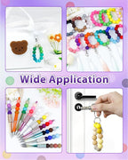 FIVEIZERO 160PCS 15mm Round Silicone Beads, Wear-resistant, Easy-clean - Image 5