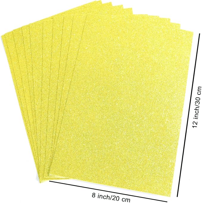 10 Sheets Glitter Cardstock Paper Self-adhesive Backs 30 X 20cm A4 Paper - Image 8