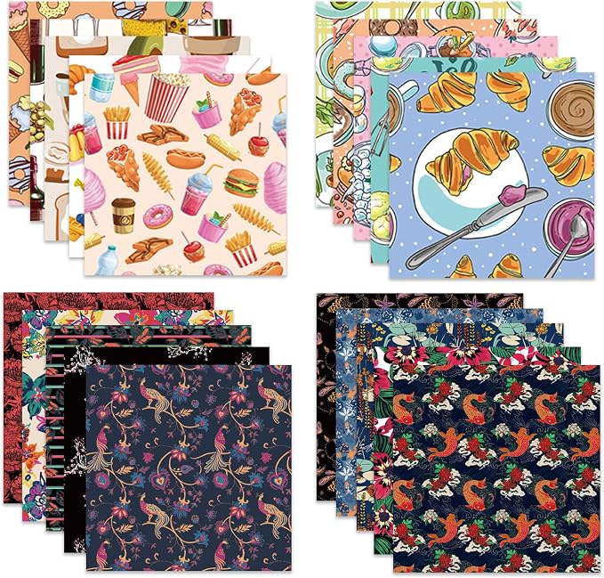 Origami Paper Kit 100 Sheets 70GSM 6 Inch Square Double Sided Color 100 Vivid - Image 2