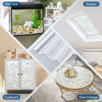 rabbitgoo Window Privacy Film, Frosted Glass Window Film, 23.6" x 157.4" | 3D - Image 9