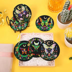 EWJRNSF 10 PCS Butterfly Diamond Art Coasters Kit - Image 3