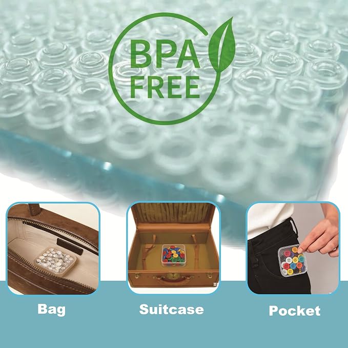 Bead Organizer Box 8-Piece Small Beads Storage Cases and Plastic Container - Image 5