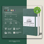 BEECHMORE BOOKS A5 Mixed Media Sketchbook - Image 2