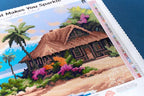 DIAMOND ART CLUB Beach Bungalow Diamond Painting Kit, Fun DIY Crafts - Image 8
