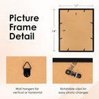 FIXSMITH 11x14 Picture Frame Set of 6, Display Pictures 8x10 - Image 4
