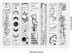 GLOBLELAND Vintage Scrapbooking Bookmarks Clear Stamp Flower Butterfly - Image 6