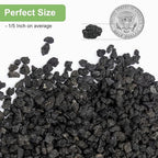 Pulovin 2.5lbs Lava Rocks for Plants, 1/5 Inch Black Gravel for Succulent - Image 2