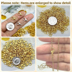 MKCYD 700Pcs Lobster Claw Clasps and Open Jump Rings Set, 14K Gold and Silver - Image 6